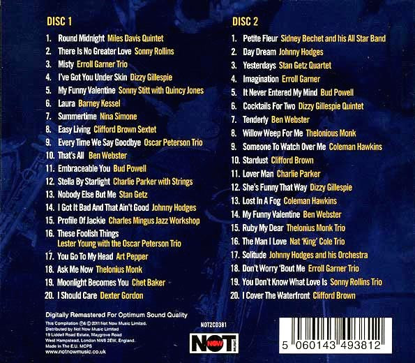 Various - Late Night Jazz (40 tracks) (CD)