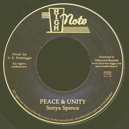 Sonya Spence - Peace & Unity  /  Version (7")