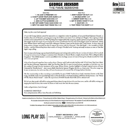 George Jackson - The Fame Sessions (LP) - PureSound Records