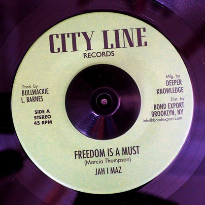 Jah I Maz - Freedom Is A Must  /  Baba Leslie - Freedom Dub (7")