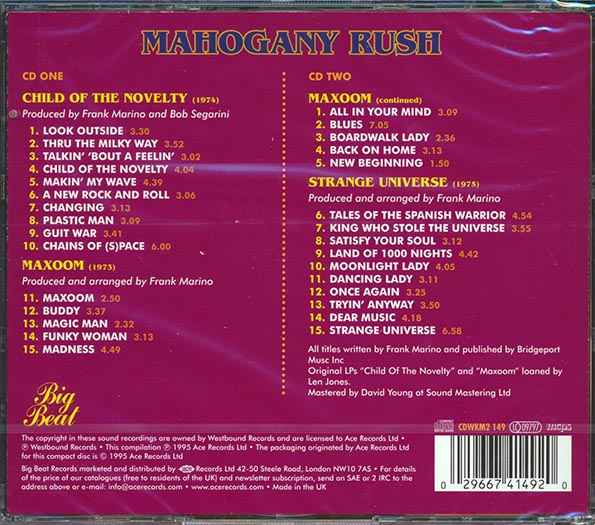 Mahogany Rush - Child Of The Novelty + Maxoom + Straneg Universe (30 tracks) (CD)