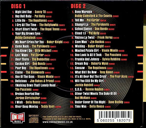 Various - Night And Day: The Jubilee Records Story 1958-1962 (40 tracks) (2xCD) (CD)