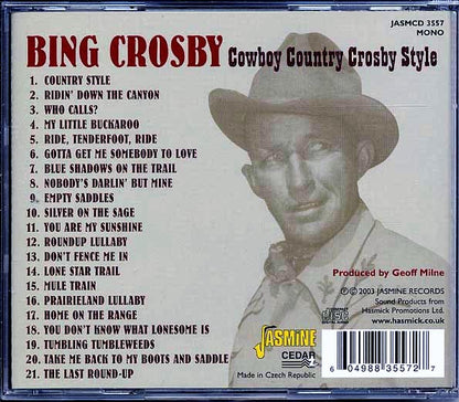 Bing Crosby - Cowboy Country Crosby Style (CD)