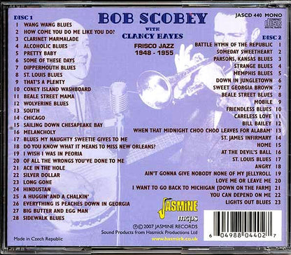 Bob Scobey, Clancy Hayes - Bob Scoby With Clancy Hayes: Frisco Jazz 1948-1955 (51 tracks) (CD)