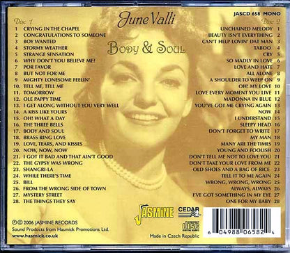 June Valli - Body & Soul (56 tracks) (CD)