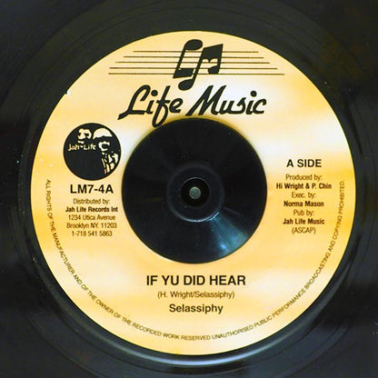 Selessiphy - If Yu Did Hear  /  Legal Horns Dub (7")