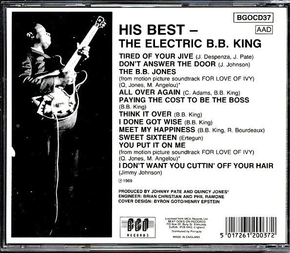 BB King - His Best: The Electric BB King (CD)