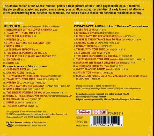 The Seeds - Future (38 tracks) (CD)