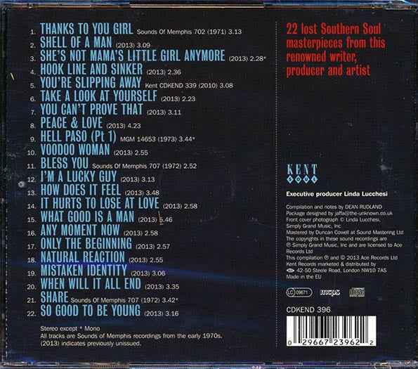 Dan Greer - Beale Street Soul Man: The Sounds Of Memphis Sessions (CD)