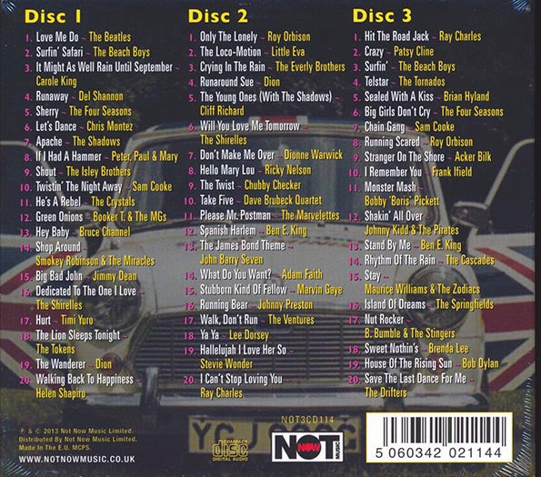Various - 60 Hits Of The 60s (60 tracks) (3xCD) (CD)