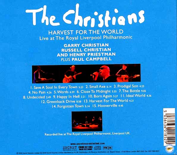 The Christians - Harvest For The World: Live At The Royal Liverpool Philharmonic (CD)