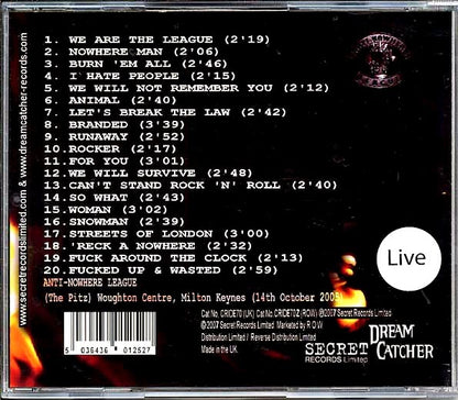 Anti-Nowhere League - Secret Radio Recordings (CD)