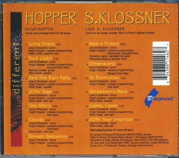 Hopper S. Klossner - Different (CD)