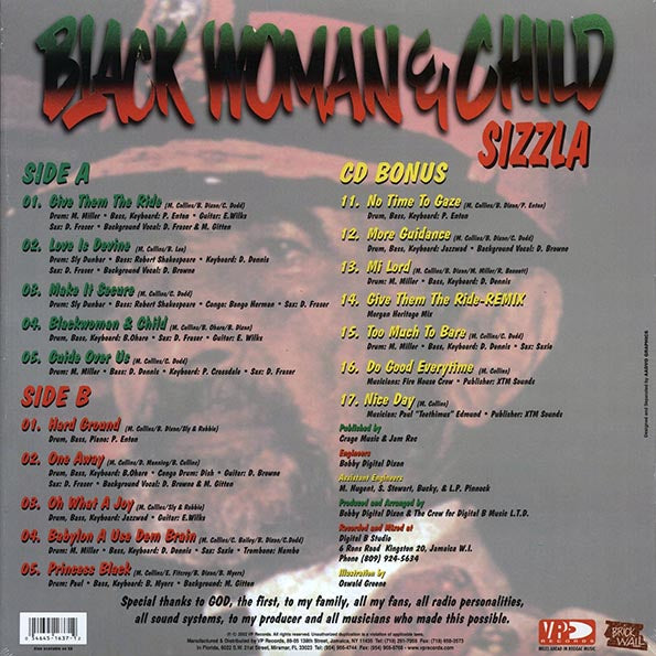Sizzla - Black Woman & Child (LP)