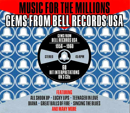 Various - Music For The Millions: Gems From Bell Records USA 1956-1960 (60 tracks) (3xCD) (CD)