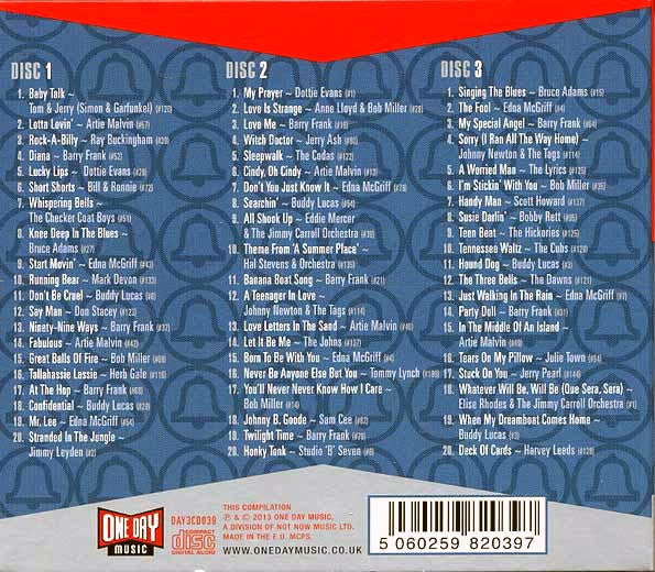 Various - Music For The Millions: Gems From Bell Records USA 1956-1960 (60 tracks) (3xCD) (CD)