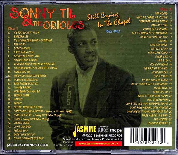 Sonny Til & The Orioles - Still Crying In The Chapel 1948-1962 (57 tracks) (CD)