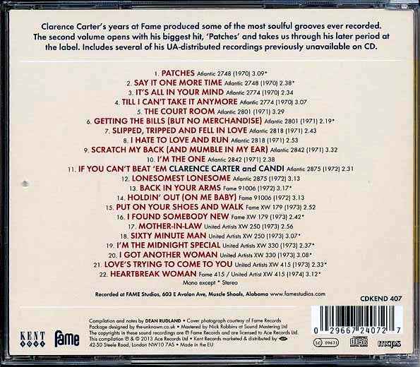 Clarence Carter - The Fame Singles Volume 2: 1970-73 (CD)