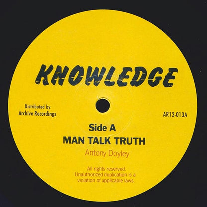 Knowledge - Man Talk Truth (Extended Mix)  /  Knowledge - Let Us All (10", 12")