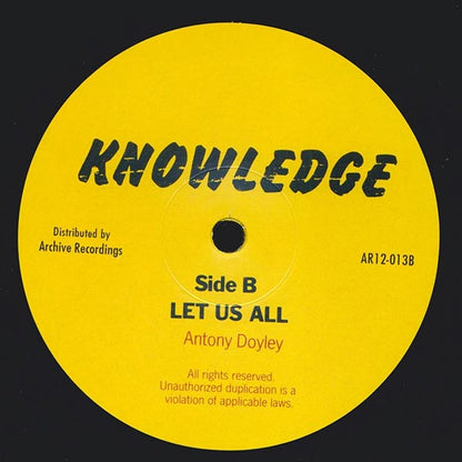 Knowledge - Man Talk Truth (Extended Mix)  /  Knowledge - Let Us All (10", 12")
