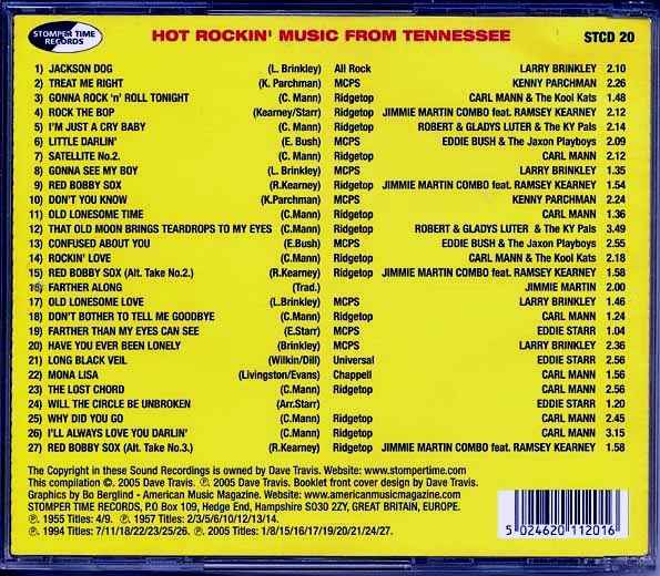 Various - Hot Rockin' Music From Tennessee: The Jaxon Recording Company Story (CD)