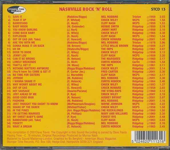 Various - Stomper Time Records Presents: Nashville Rock N Roll: The Murray Nash Recordings (CD)