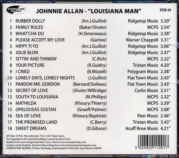 Johnnie Allan - Louisiana Man (CD)