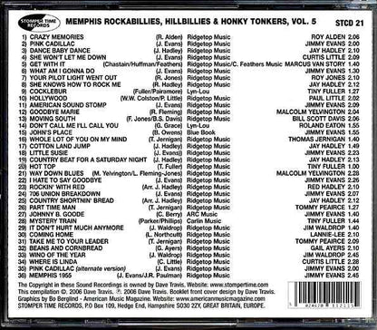 Various - Memphis Rockabillies, Hillbillies & Honky Tonkers, Volume 5: Glolite Records Story (CD)