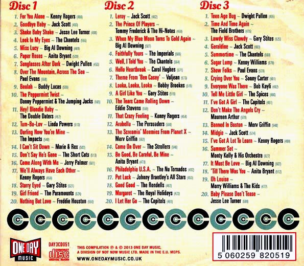 Various - For You Alone: The Carlton Records Story 1958-1962 (60 tracks) (3xCD) (CD)