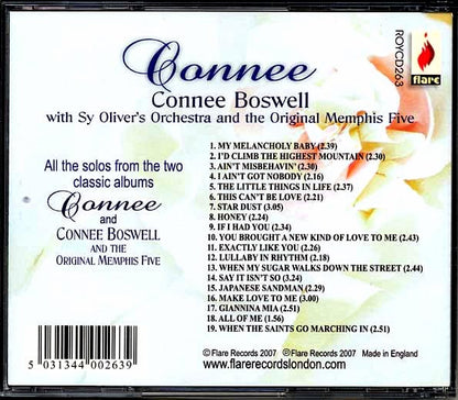Connee Boswell - Connee..The One And Only: With The Sy Oliver Orchestra And The Original Memphis Five (CD)