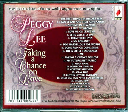Peggy Lee - Taking A Chance On Love (CD)