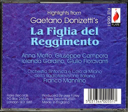 Anna Moffo - La Figlia Del Reggimento (CD)