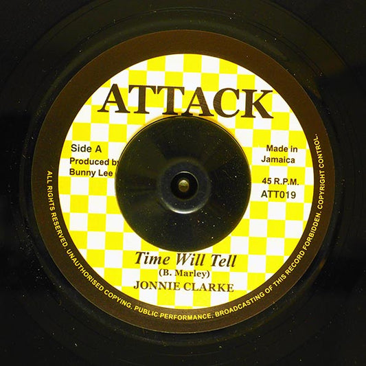 Johnny Clarke - Time Will Tell  /  The Aggrovators - Drums Of Africa (7")