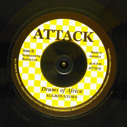 Johnny Clarke - Time Will Tell  /  The Aggrovators - Drums Of Africa (7")