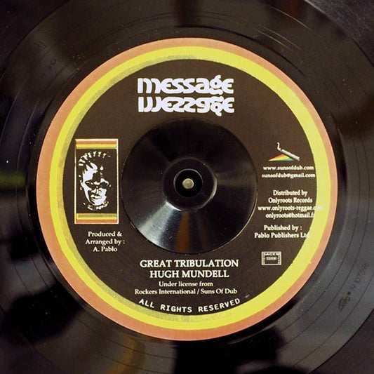 Hugh Mundell - Great Tribulation  /  Pablo All Stars - D Park Style (7")