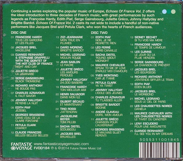 Various - Echoes Of France Volume 2 (50 tracks) (CD)