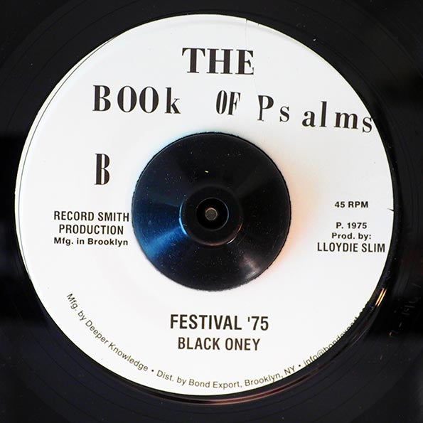 Prince Far I - Psalm 87  /  Black Oney - Festival 75 (7")