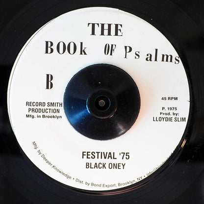 Prince Far I - Psalm 87  /  Black Oney - Festival 75 (7")
