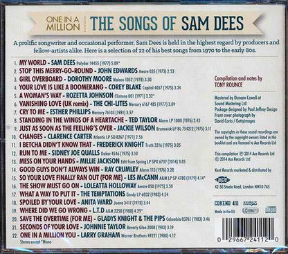 Jackie Wilson, Les McCann, The Temptations, Etc. - One In A Million: The Songs Of Sam Dees (CD)