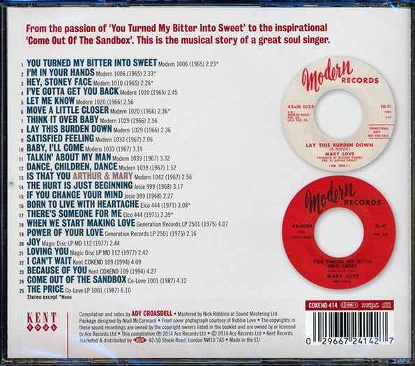 Mary Love - Lay This Burden Down: The Very Best Of Mary Love (CD)