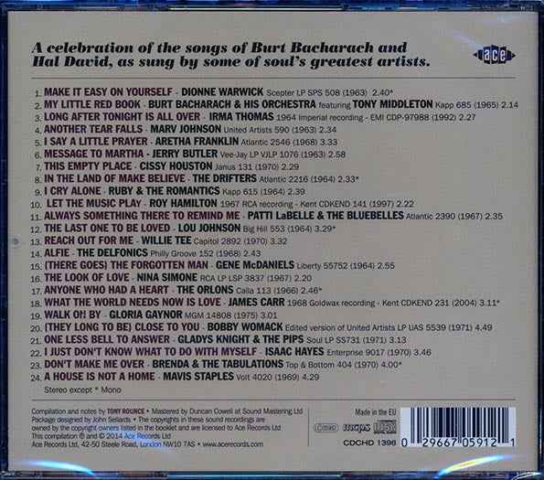 Various - Let The Music Play: Black America Sings Bacharach & David (CD)