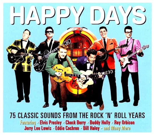Various - Happy Days: 75 Classic Sounds From The Rock 'N' Roll Years (75 tracks) (3xCD) (CD)
