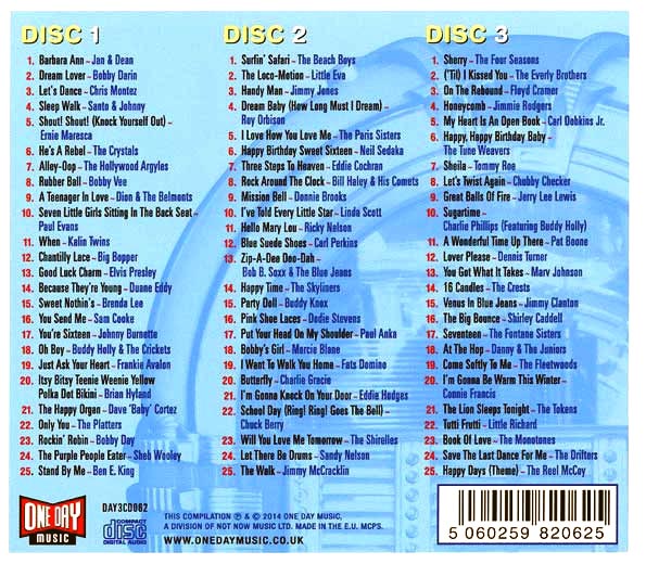 Various - Happy Days: 75 Classic Sounds From The Rock 'N' Roll Years (75 tracks) (3xCD) (CD)