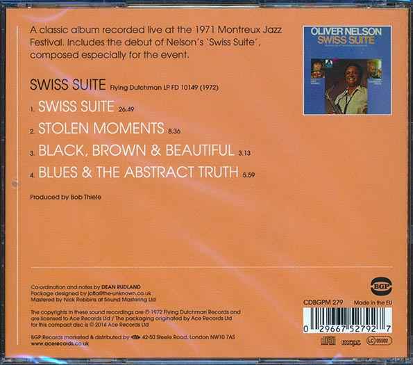 Oliver Nelson - Swiss Suite (CD)