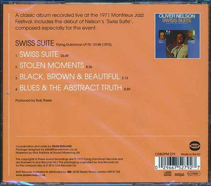 Oliver Nelson - Swiss Suite (CD)