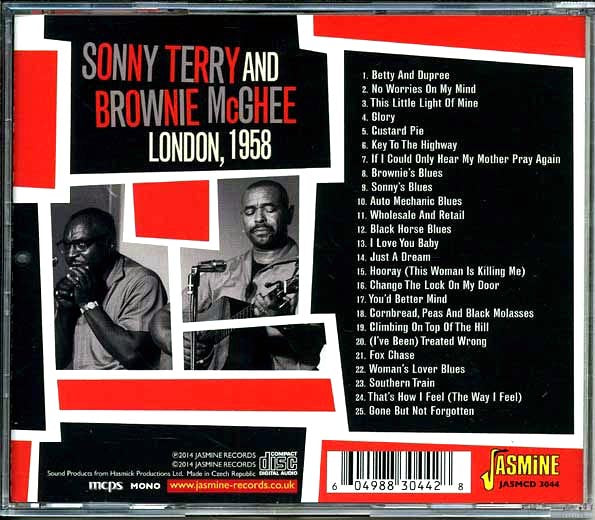 Sonny Terry, Brownie McGhee - London, 1958 (CD)