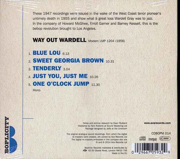 Wardell Gray - Way Out Wardell (CD)