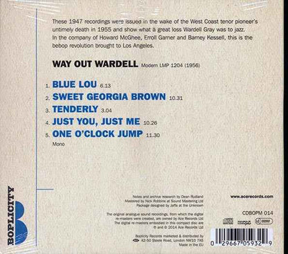 Wardell Gray - Way Out Wardell (CD)
