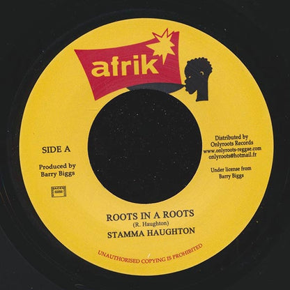 Stamma Haughton - Roots In A Roots  /  Stamma Haughton & The Clubites - Version (7")