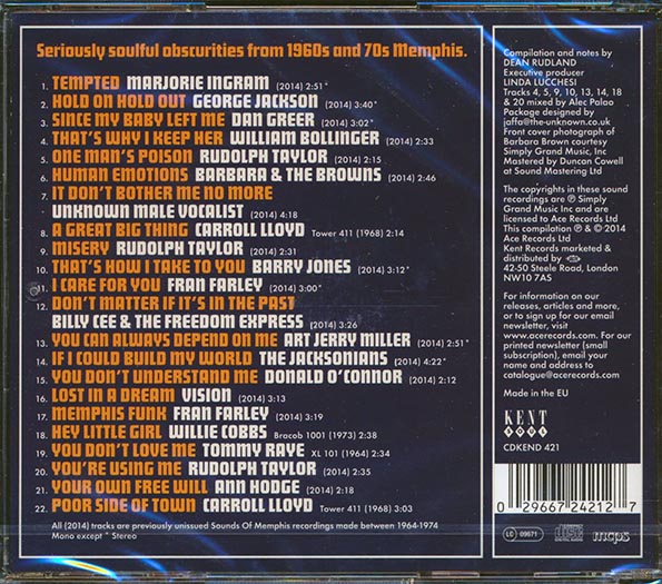 Various - More Lost Soul Gems From Sounds Of Memphis (CD)